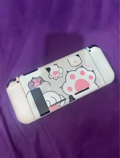 Nintendo switch con carcasa de gatito + Accesorios - miniatura 2