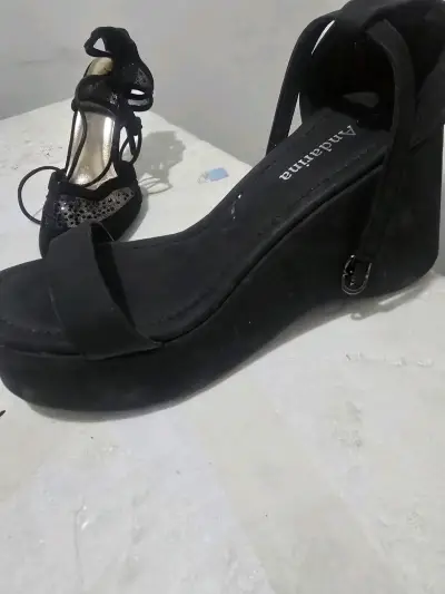 Sandalias de tacón negras Andarina - miniatura 1
