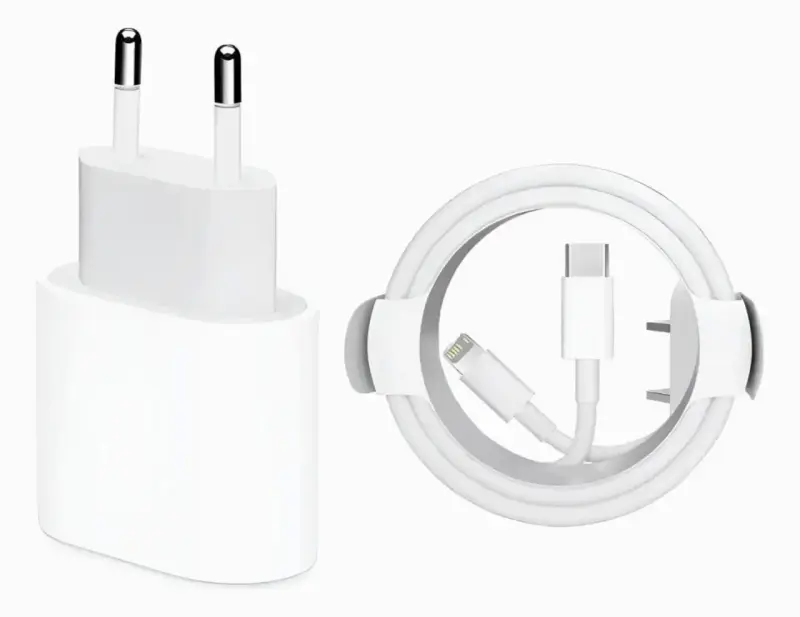 Cargador USB-C con cable Lightning blanco - 1