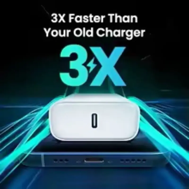 Cargador USB-C con cable Lightning blanco - 5