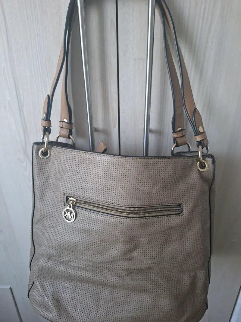 Bolso de hombro M K beige elegante - 2