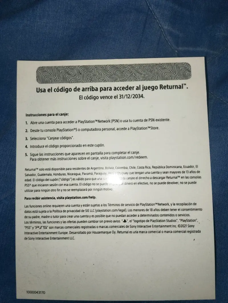 Juego PS5 Returnal en buen estado - 2