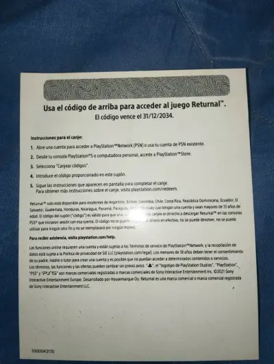 Juego PS5 Returnal en buen estado - miniatura 2