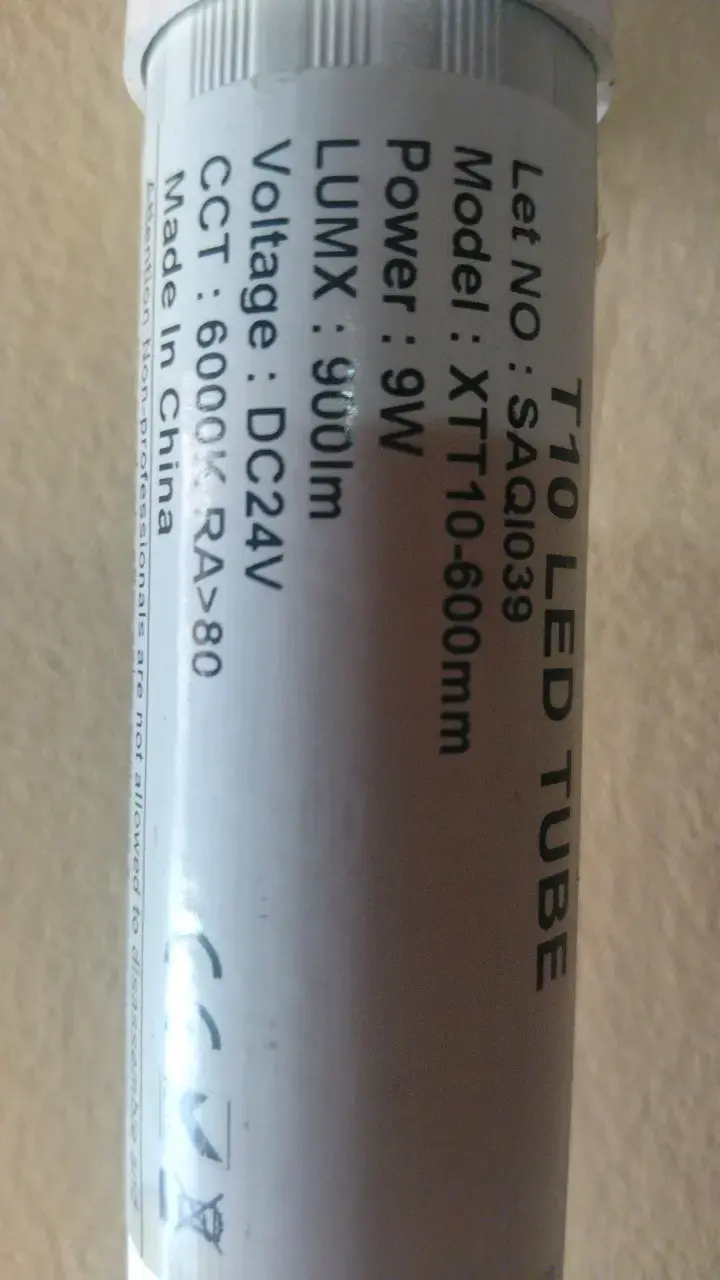 Tubo LED T10 9W 600mm - 2