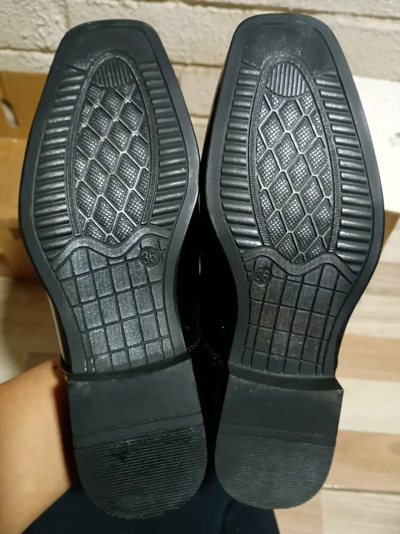 Zapatos de vestir negros para hombre talla 36 - 3