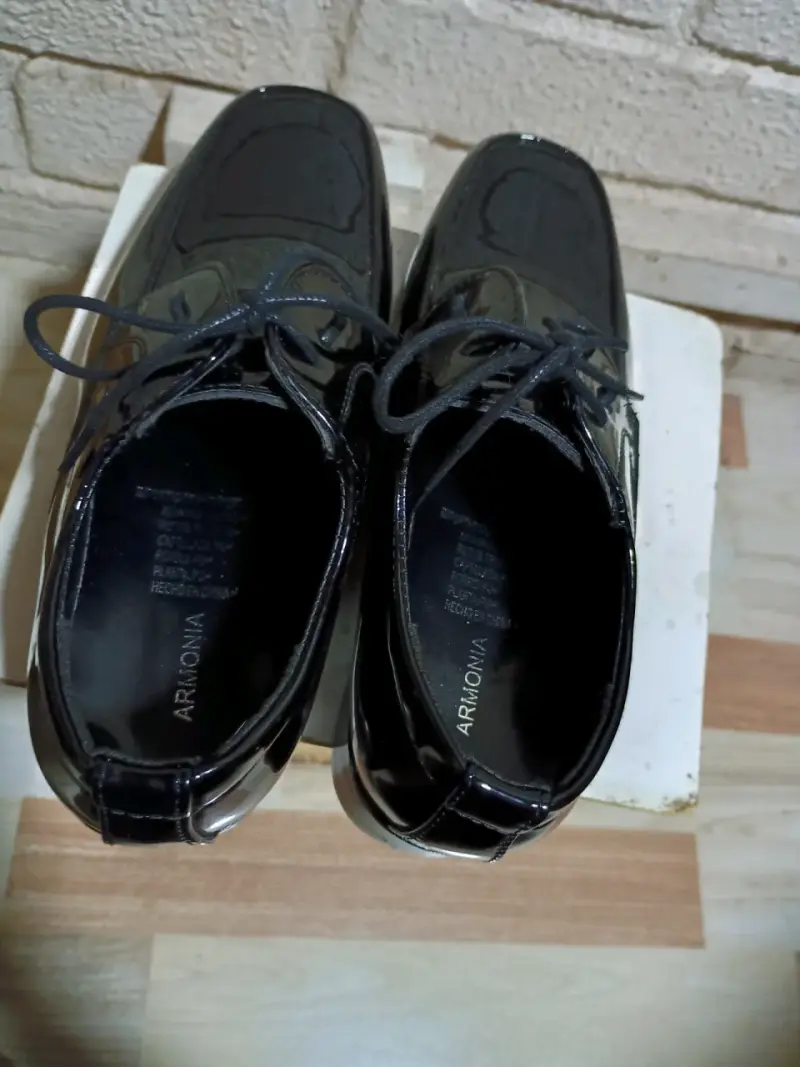 Zapatos de vestir negros para hombre talla 36 - 4