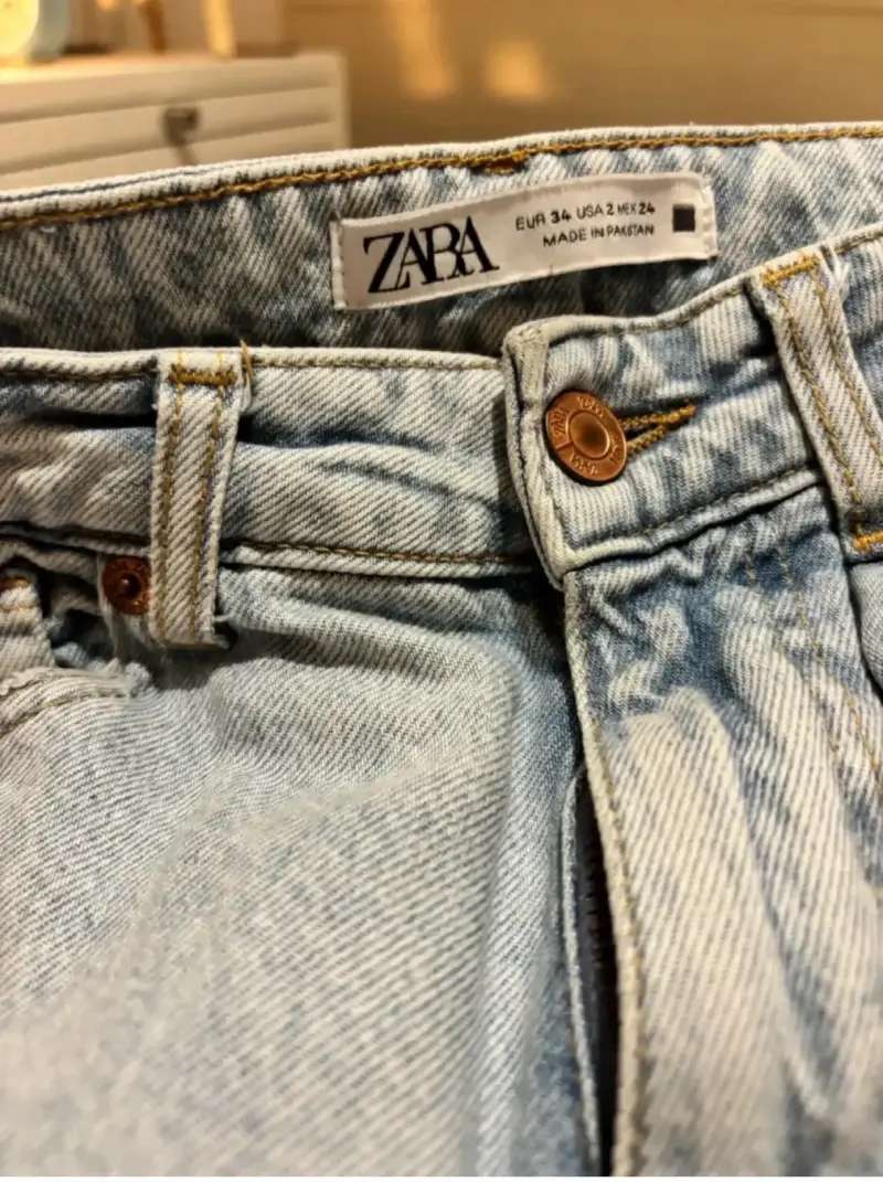 Jeans de azul claro MOM Zara talla 34 - 2