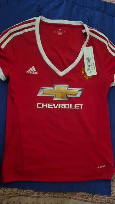 Camiseta Manchester United Adidas Mujer Roja - miniatura 1