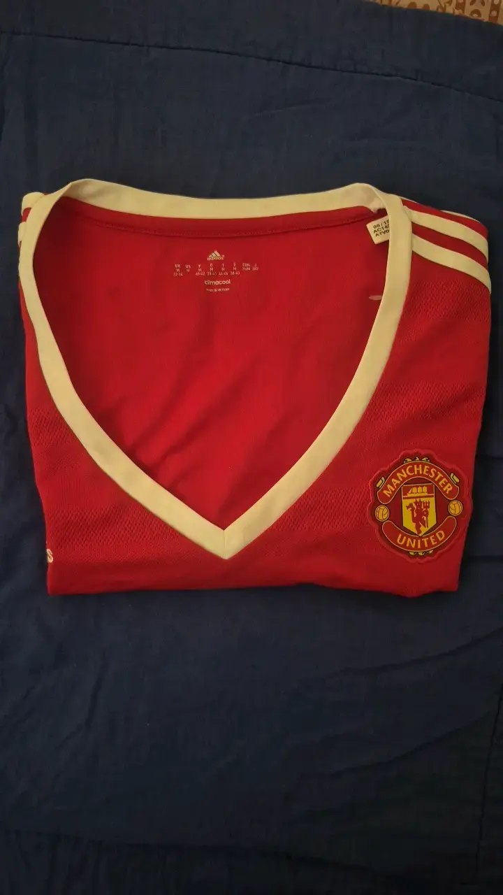 Camiseta Manchester United Adidas Mujer Roja - 6