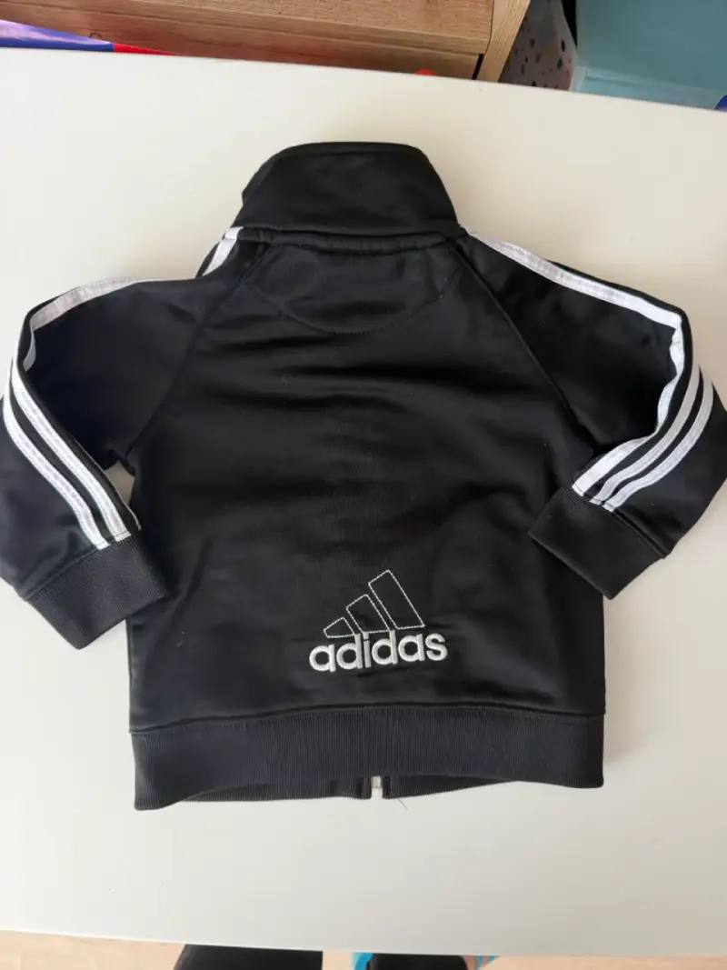 Chaqueta deportiva negra para niño Adidas 18 meses - 2
