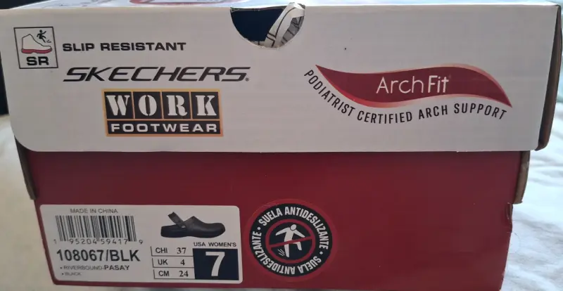Zuecos Skechers Work ArchFit Negros Antideslizante - 3