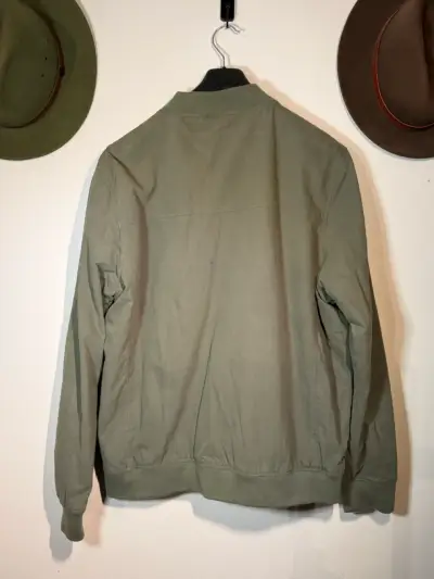 Chaqueta Bomber Verde Oliva para Hombre Talla XL - miniatura 3