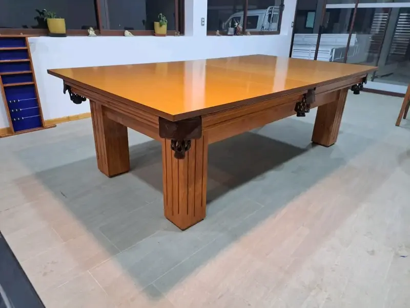 MESA DE POOL COMEDOR CON BANCAS - 5