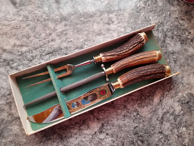 Cuchillo Trinche Aleman E Knecht Año 1938 Asado - 1