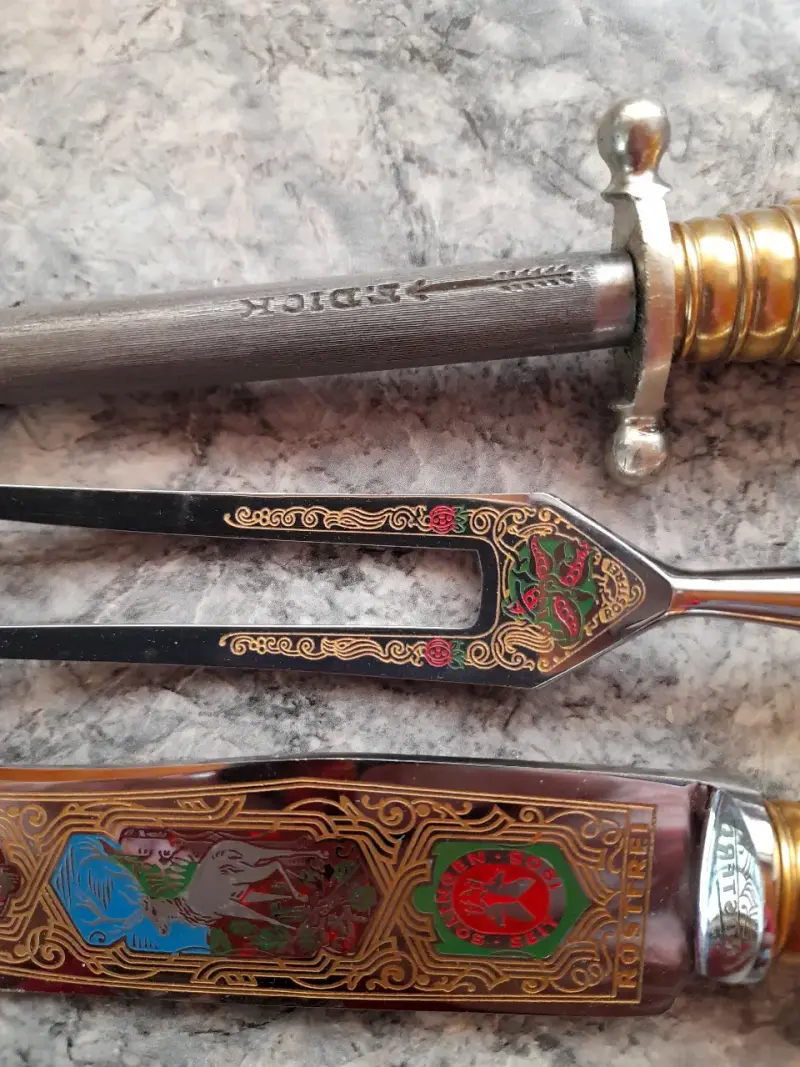 Cuchillo Trinche Aleman E Knecht Año 1938 Asado - 4
