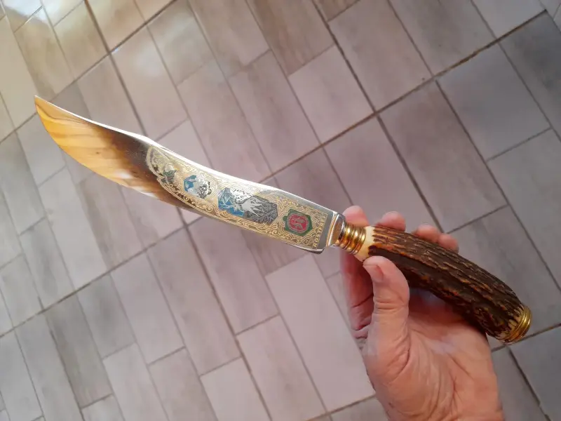 Cuchillo Trinche Aleman E Knecht Año 1938 Asado - 5