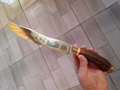 Cuchillo Trinche Aleman E Knecht  Año 1938 Asado - miniatura 5