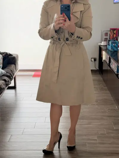 Trench beige Liola talla 40 - miniatura 2
