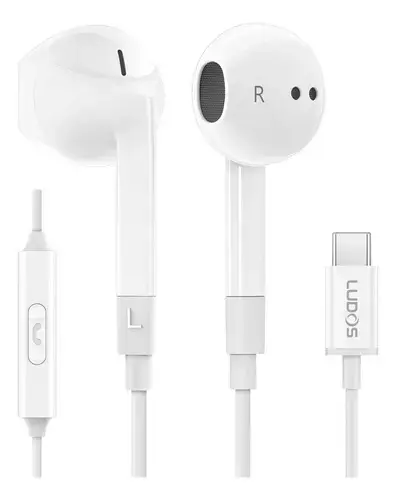 Auriculares In-Ear USB-C Blancos con Micrófono