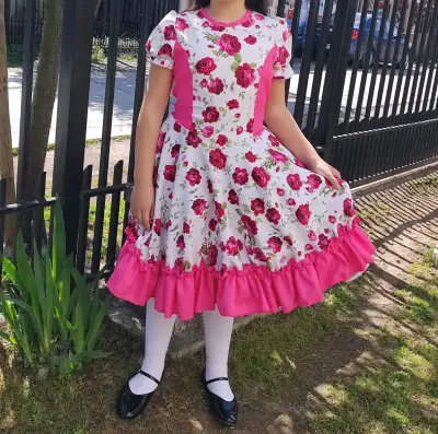 Vestido Huasita con falso t12 - miniatura 1