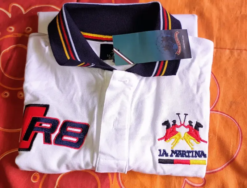 Polera Polo Blanca La Martina R8 Audi - 1