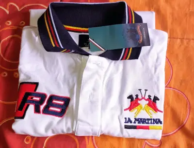 Polera Polo Blanca La Martina R8 Audi - miniatura 1