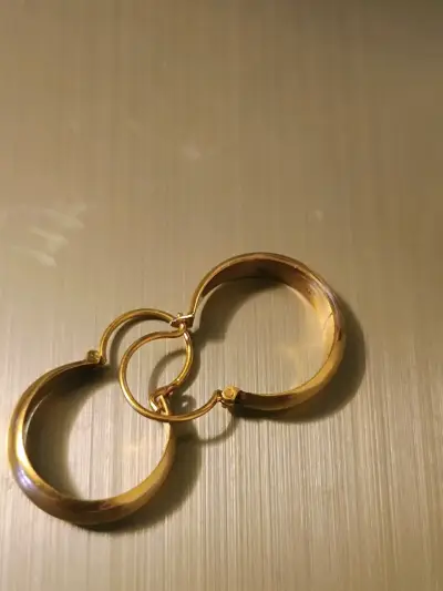 Aros de oro estilo clásico - miniatura 1