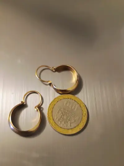 Aros de oro estilo clásico - miniatura 2