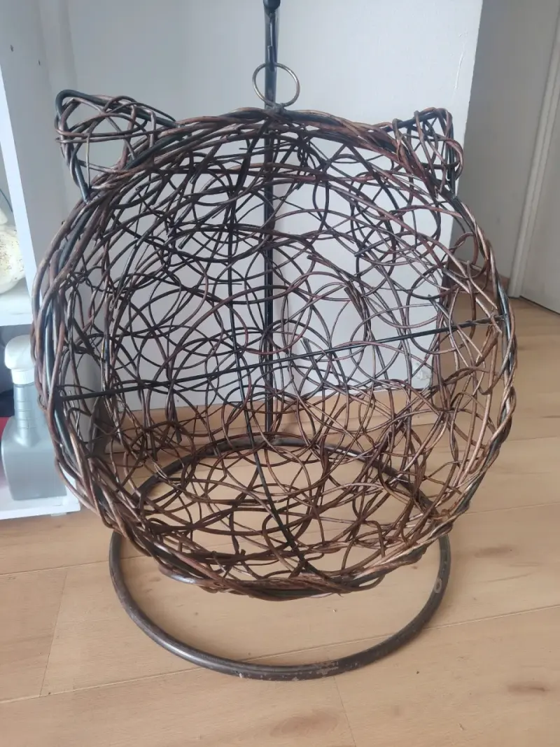 Silla Colgante de Mimbre para Interior