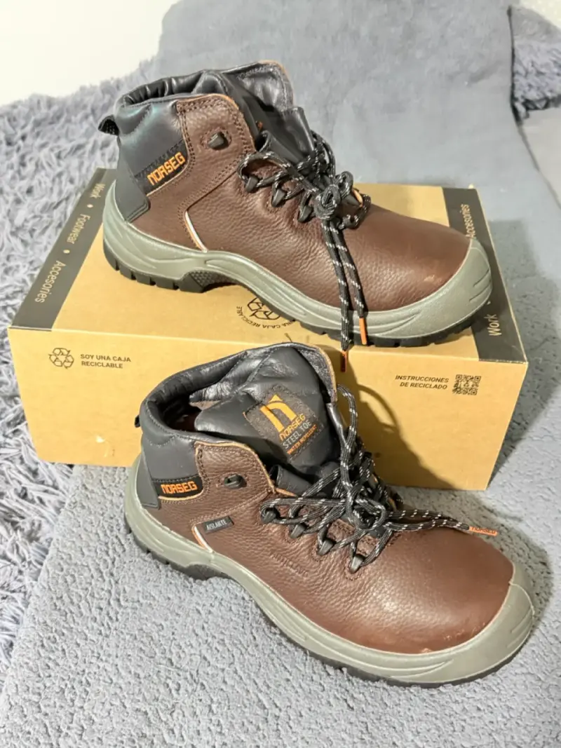 Botas de seguridad Norseg marrones con punta de acero - 2