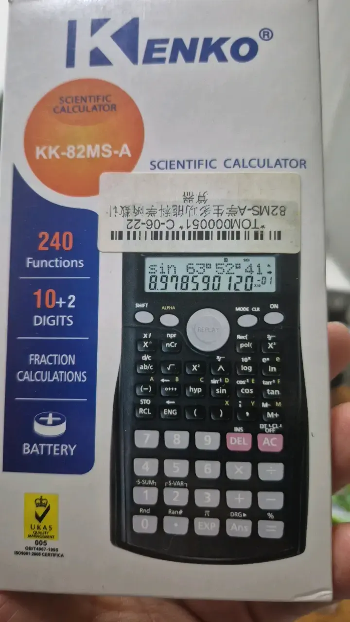 Calculadora científica Kenko KK-82MS-A con 240 funciones - 1