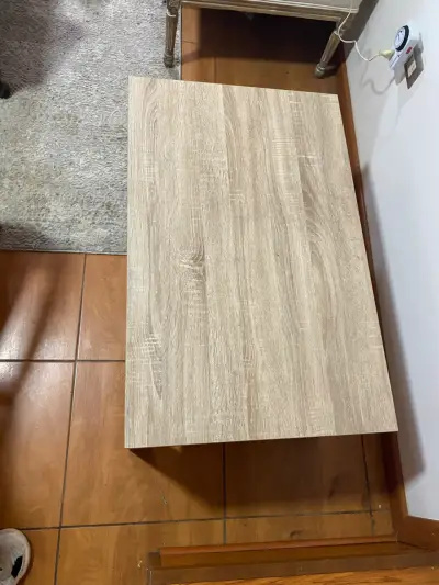 Mesa de Centro de Madera con Estante - miniatura 4