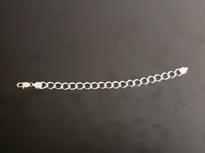 Pulsera de plata italiana con cierre seguro - miniatura 1