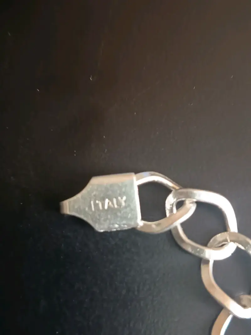 Pulsera de plata italiana con cierre seguro - 2