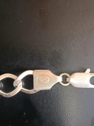 Pulsera de plata italiana con cierre seguro - miniatura 3