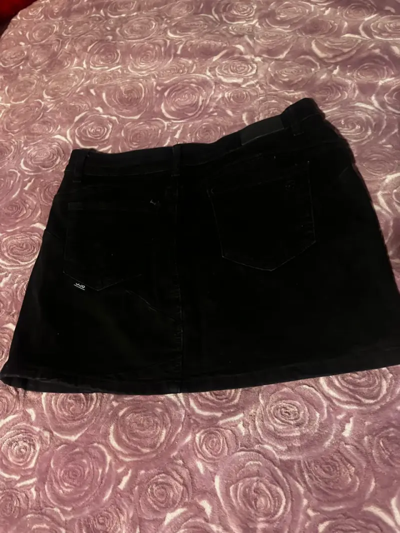 Falda negra de mezclilla JJO para mujer - 1