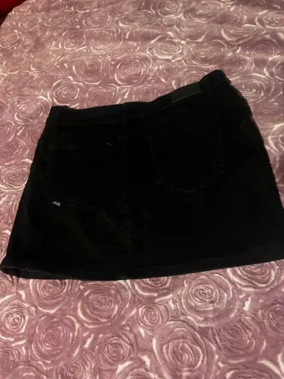 Falda negra de mezclilla JJO para mujer - miniatura 1
