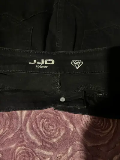 Falda negra de mezclilla JJO para mujer - miniatura 2