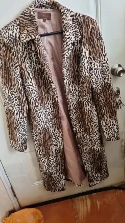 Abrigo animal print Only Global Girl talla M - miniatura 1