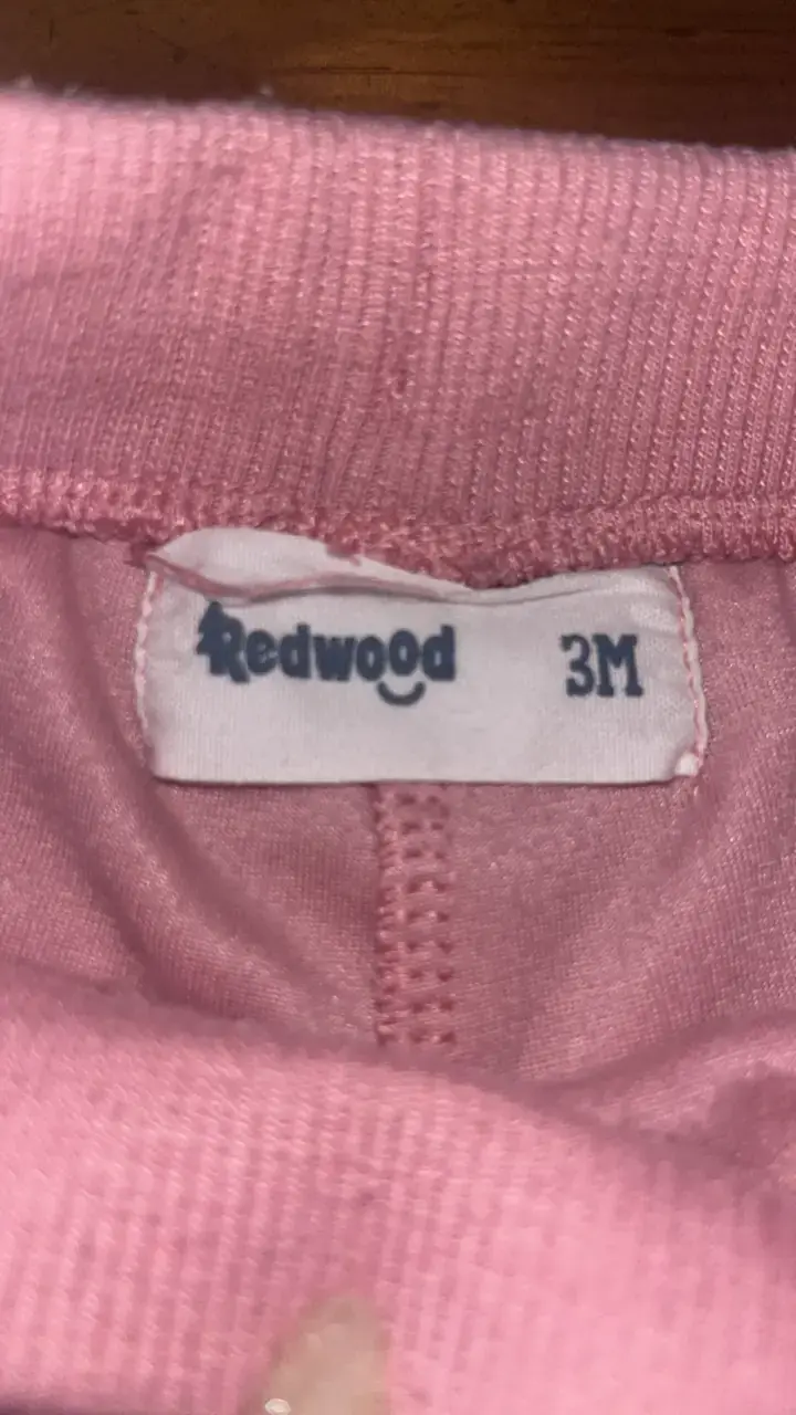 Pantalones de bebé rosados Redwood 3M - 2