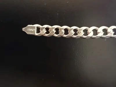 Pulsera de plata 925 estilo cadena italiana - miniatura 2