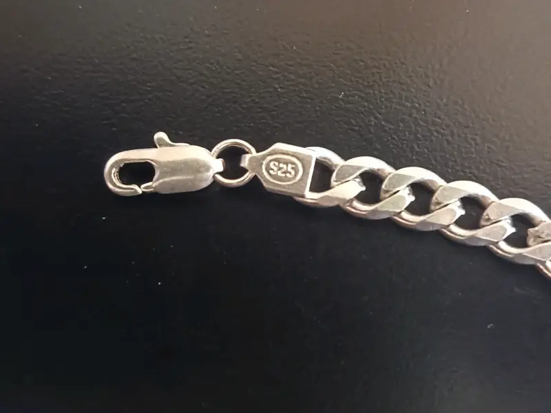 Pulsera de plata 925 estilo cadena italiana - 3
