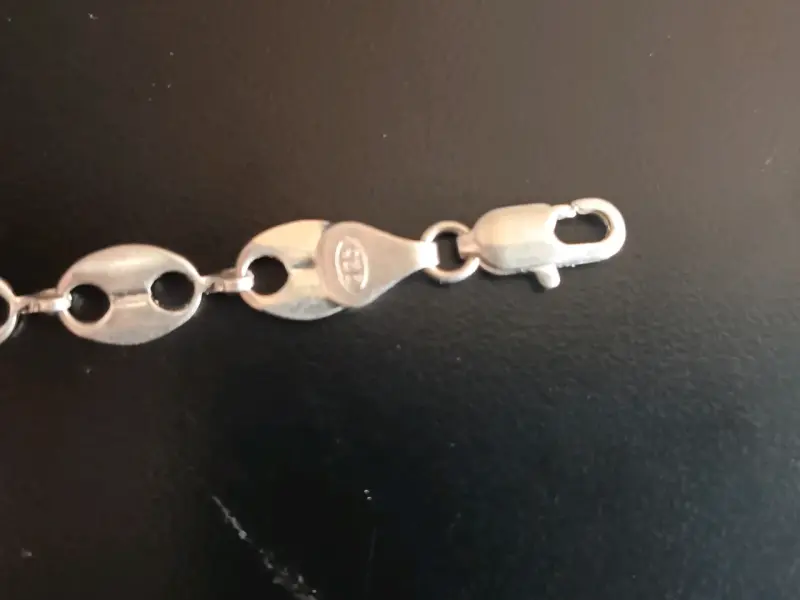 Pulsera de plata con diseño ovalado - 3