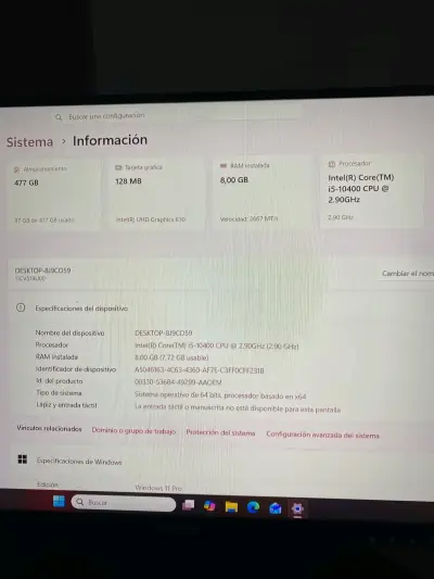 PC Lenovo +tres muebles de escritorio - miniatura 6