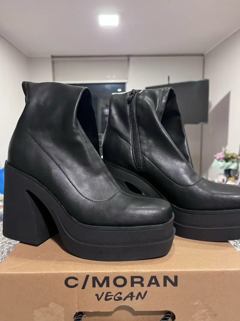 Botines de plataforma negros C/Moran Vegan - 1
