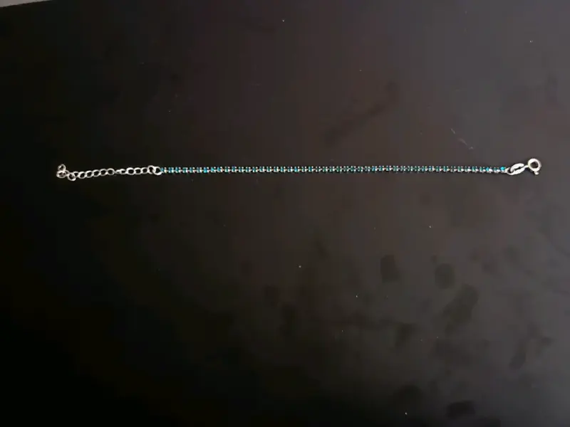 Pulsera de plata con piedras azules - 2