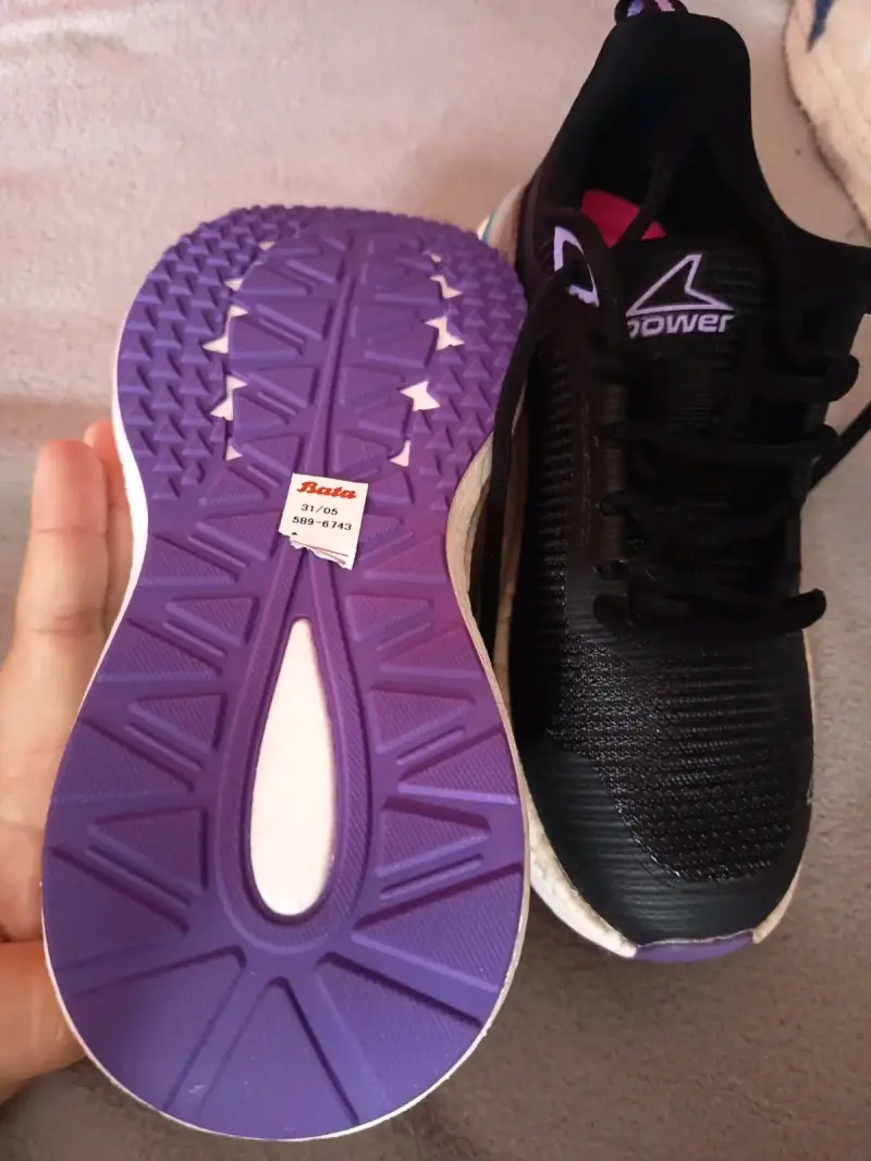 Zapatillas deportivas Power negras y moradas - 1