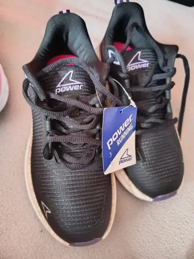 Zapatillas deportivas Power negras y moradas - miniatura 3