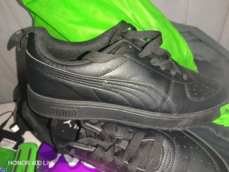 Zapatillas deportivas Power negras y moradas - 6