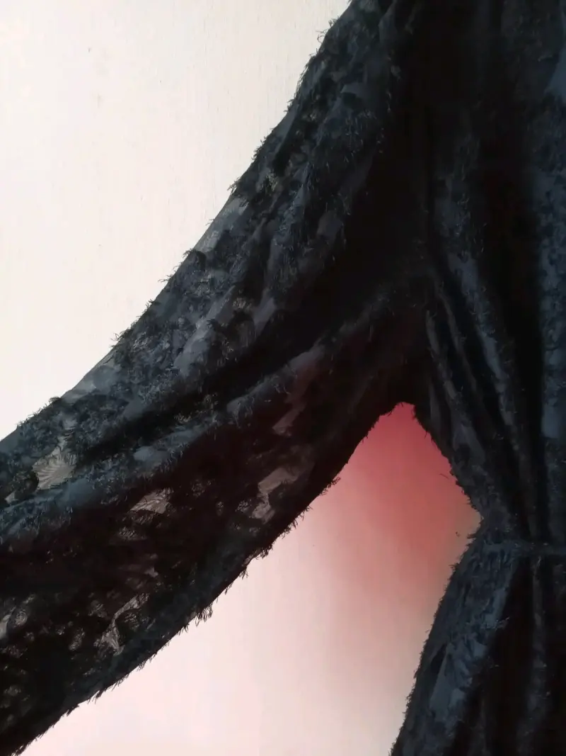 Vestido Negro Mujer XL - 5